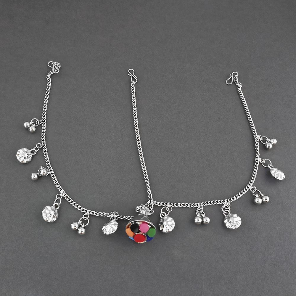 Jeweljunk Oxidised Silver Plated Maang Tikka  -  1505641