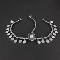 Jeweljunk Oxidised Silver Plated Maang Tikka  -  1505642