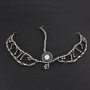 Jeweljunk Oxidised Silver Plated Maang Tikka  -  1505645