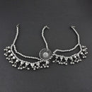 Jeweljunk Oxidised Silver Plated Maang Tikka  -  1505661