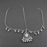 Jeweljunk Oxidised Silver Plated Maang Tikka  -  1505670