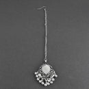 Jeweljunk Oxidised Silver Plated Maang Tikka  -  1505671