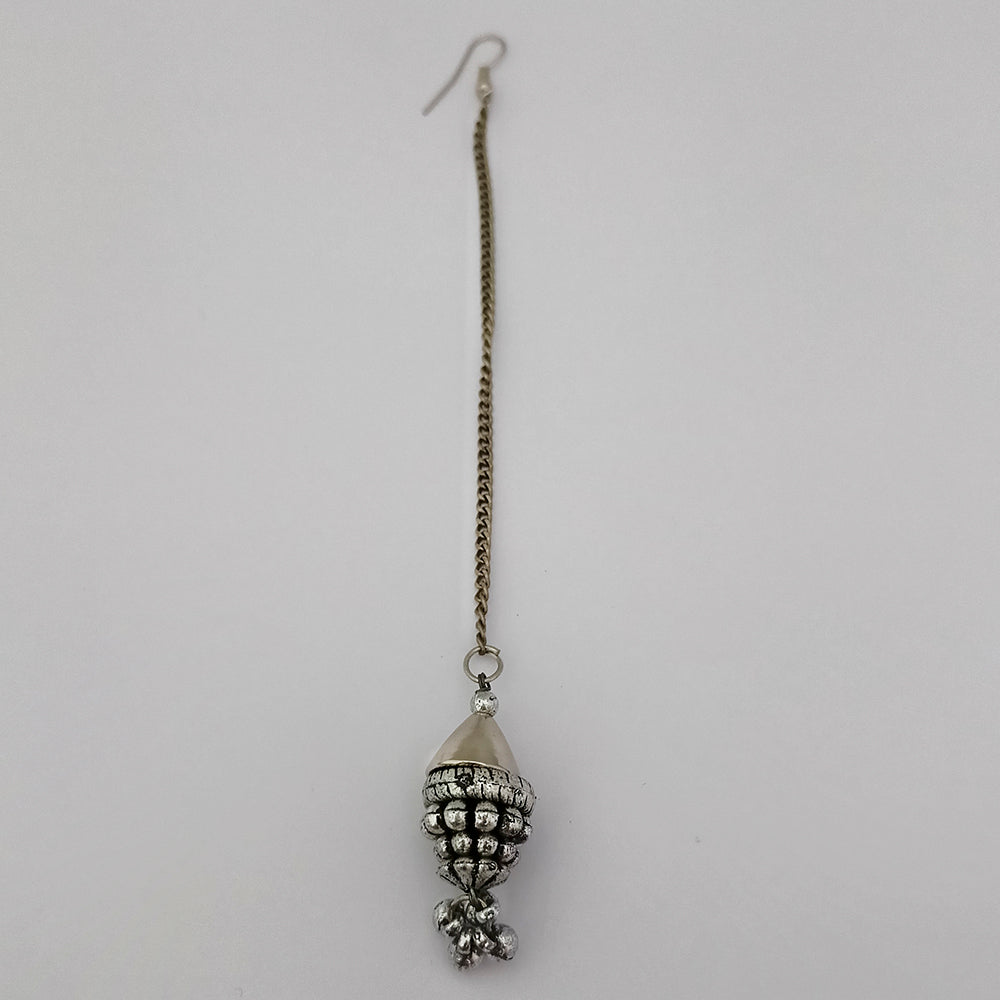 Jeweljunk Silver Plated Maang Tikka