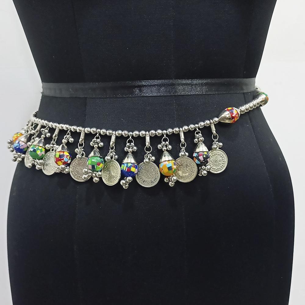 Jeweljunk Oxidised Plated Coin Navratri Special Kamarband -1506005