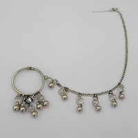 Jeweljunk Oxidised Silver Plated Nose Ring