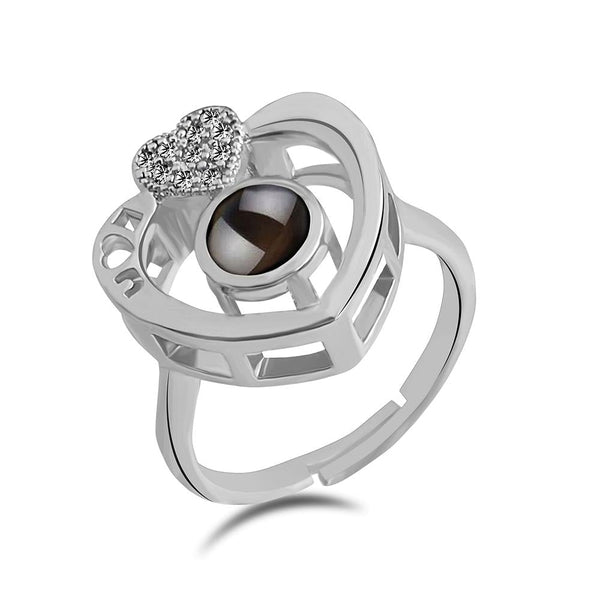 Urbana Silver Plated single Adjustable Ring Reflecting I love you In 100 Languages
-1506358-1506358