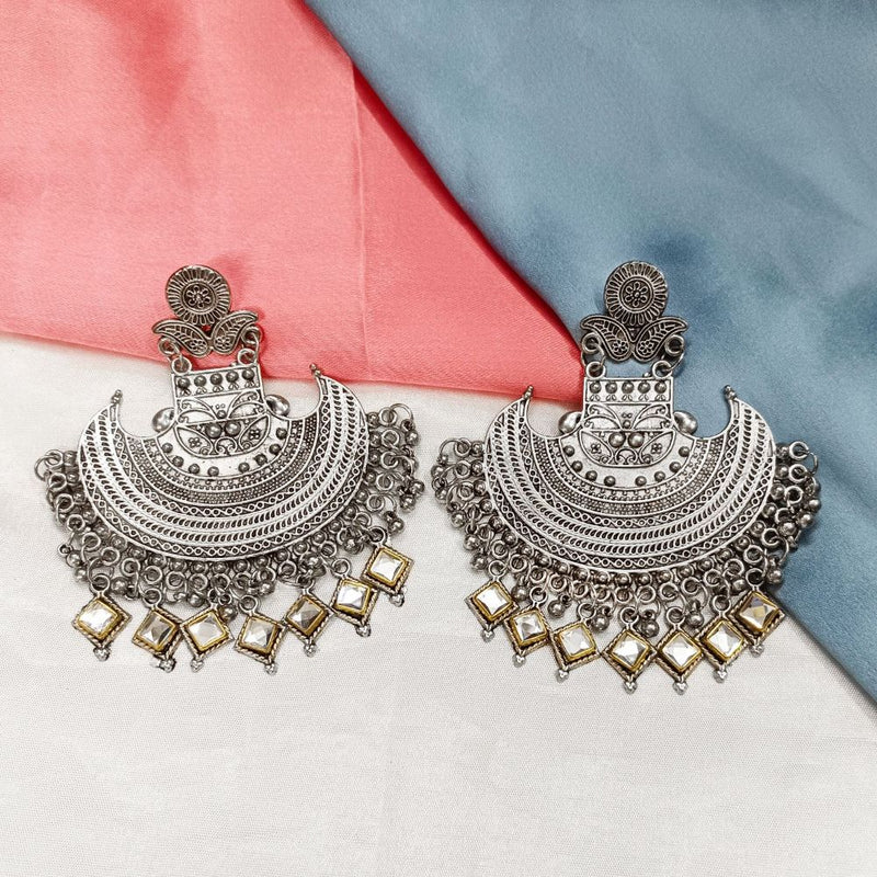 Bhavi Oxidised Plated Dangler Earrings