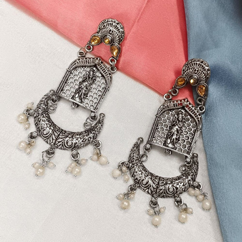 Bhavi Oxidised Plated Dangler Earrings