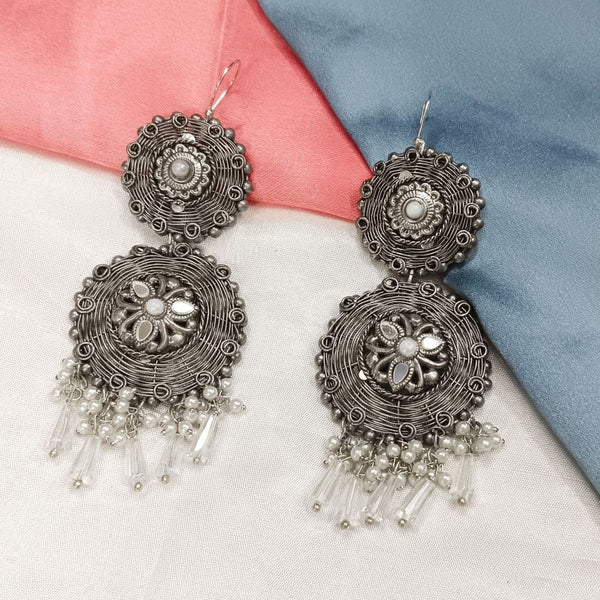 Bhavi Oxidised Plated Dangler Earrings