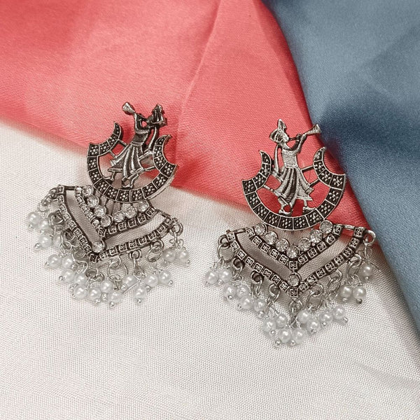 Bhavi Oxidised Plated Shehnaai  Earrings