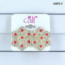 Corbeda Fashion Gold Plated Assorted Color Stud Earrings