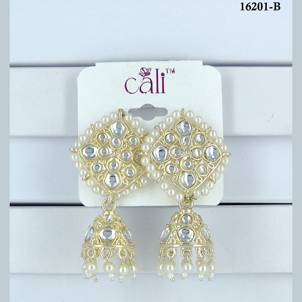 Corbeda Fashion Gold Plated Assorted Color Jhumki Earrings