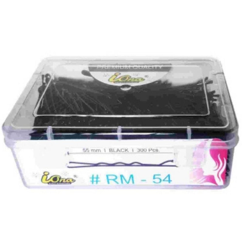 Vilayti Iona Black U Bobby Hair Pin Without Ball Tip Hair Grip Pack