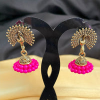 Mahavir Gold Plated Plated Jhumkis Earrings
