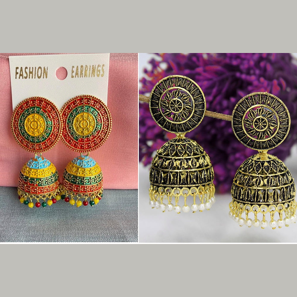 Mahavir Earrings Combo Set