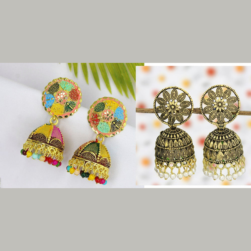 Mahavir Earrings Combo Set
