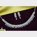 Mahavir Silver Plated Austrian Stone Necklace Set