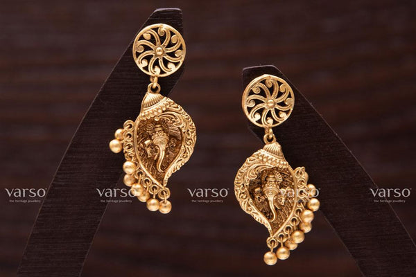 Varso  Gold  Alloy Ball Dangler Earrings  - 211111
