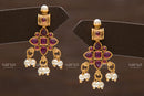Varso Kempu Gold  Alloy Ball Studs Earrings  - 211181