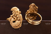 Varso  Gold Brass Alloy  Toe Ring - 213008