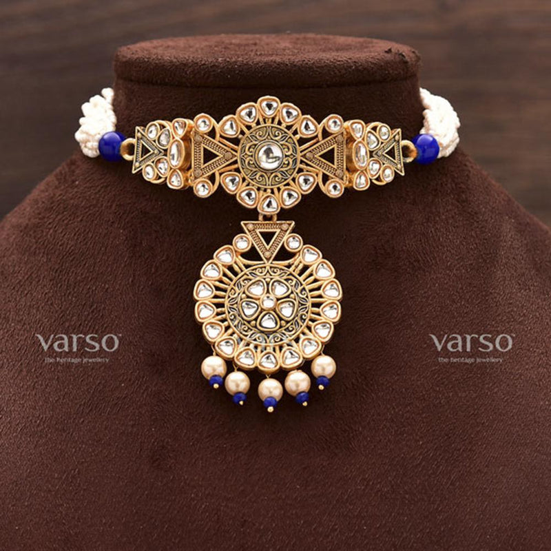 Varso Gorgeous Pearl Chocker with Beautiful Designs   -  2172