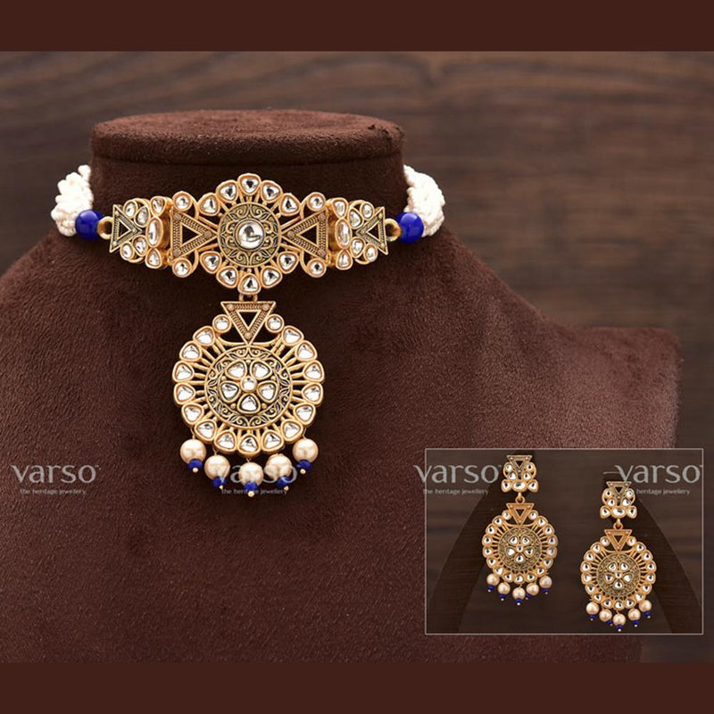 Varso Gorgeous Pearl Chocker with Beautiful Designs   -  2172