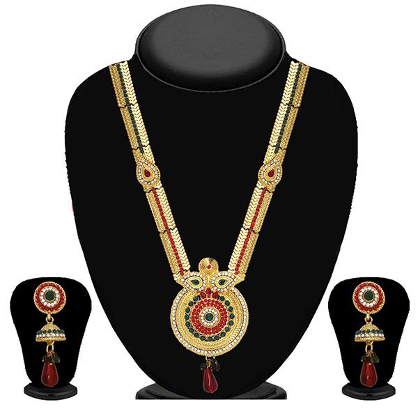 Tip Top Fashions Pota Stone Gold Plated Austrian Stone Necklace Set - 2202207