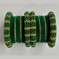 Shree Asha Bangles Austrian Stone Double Hand Bangles Set