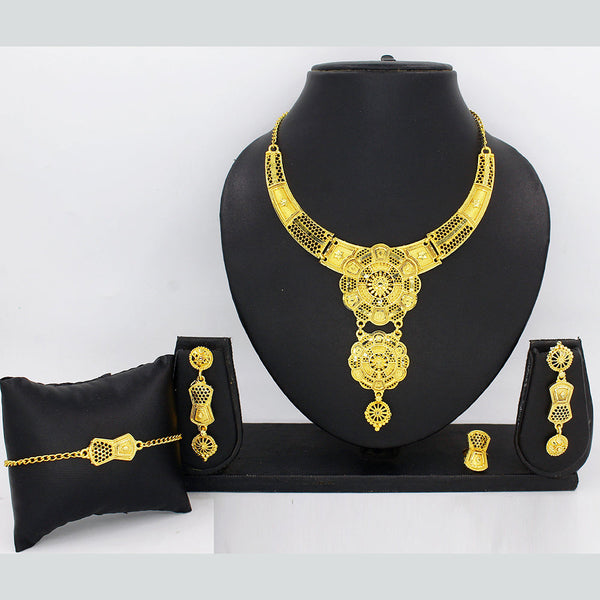 Mahavir Gold Plated Combo Set