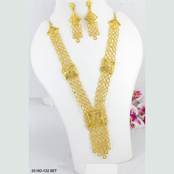 Mahavir Forming Gold Plated Necklace Set