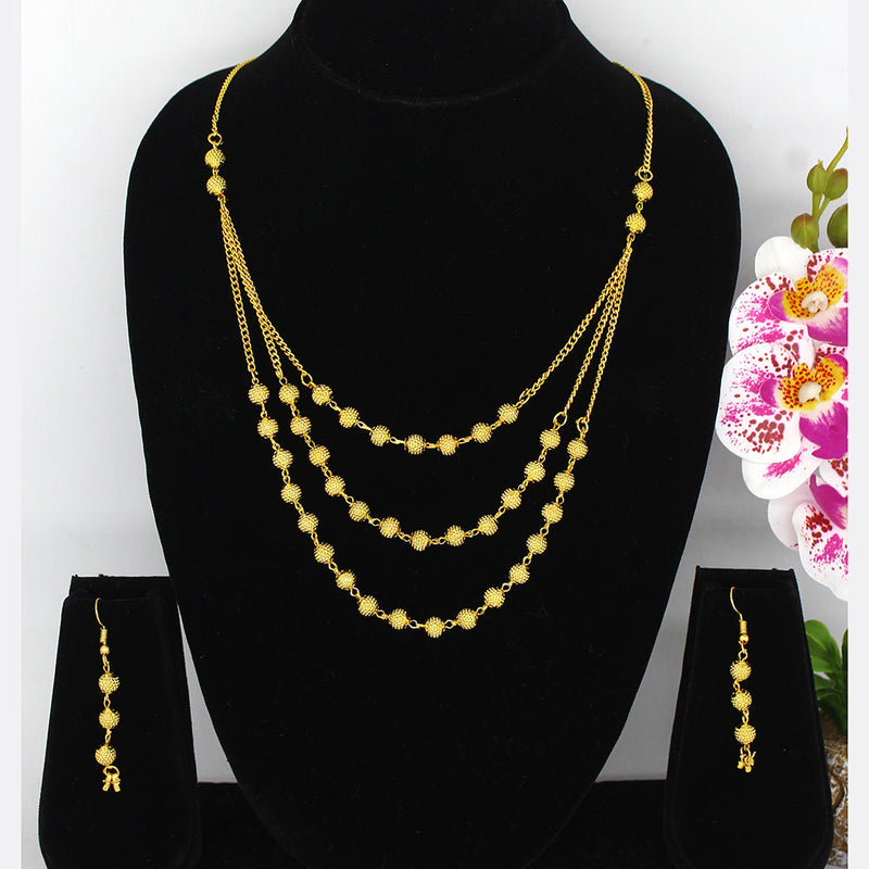 Mahavir Dye Gold Necklace Set