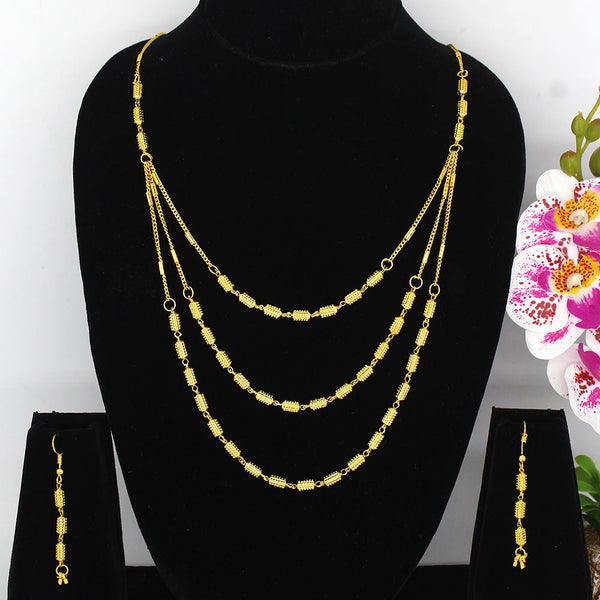 Mahavir Dye Gold Necklace Set