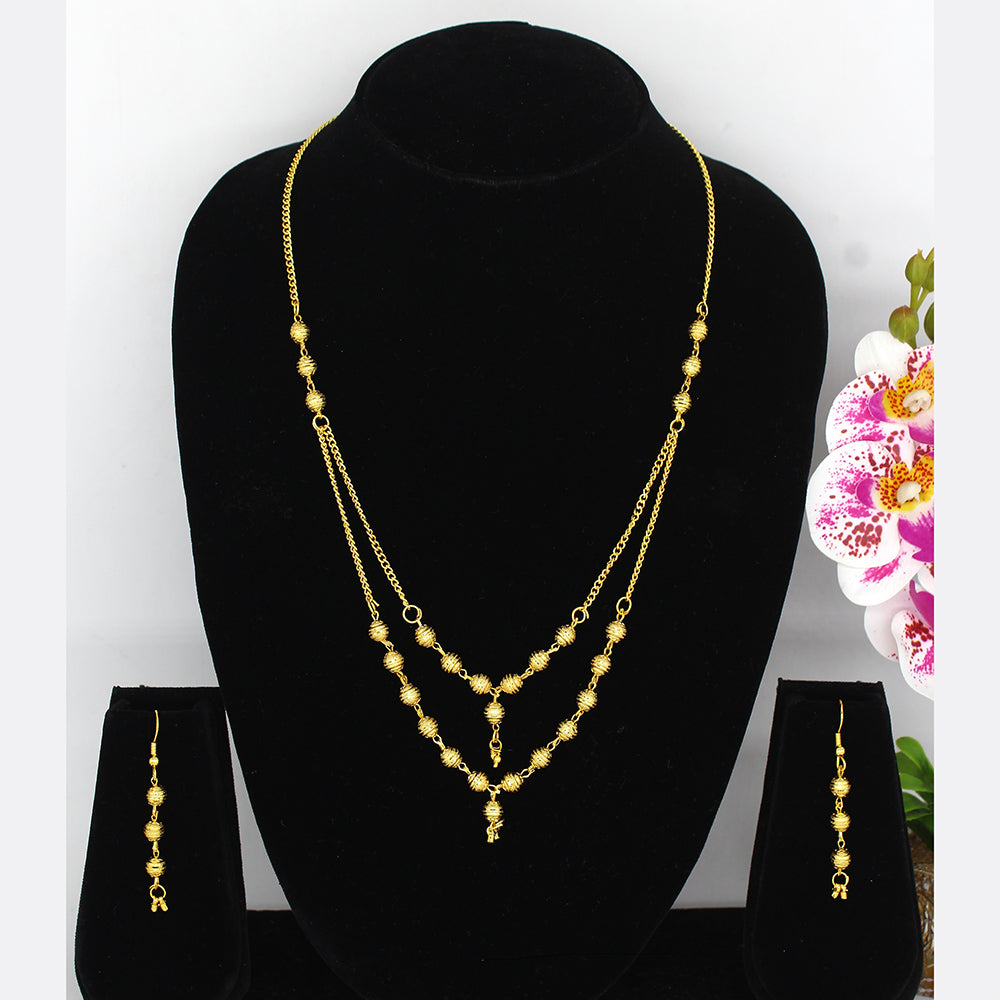 Mahavir Dye Gold Necklace Set