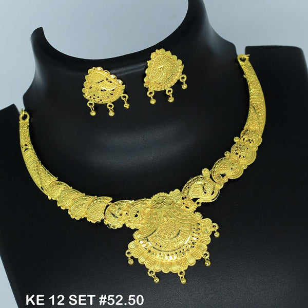 Mahavir Forming Gold Necklace Set   - 36- KE- 12