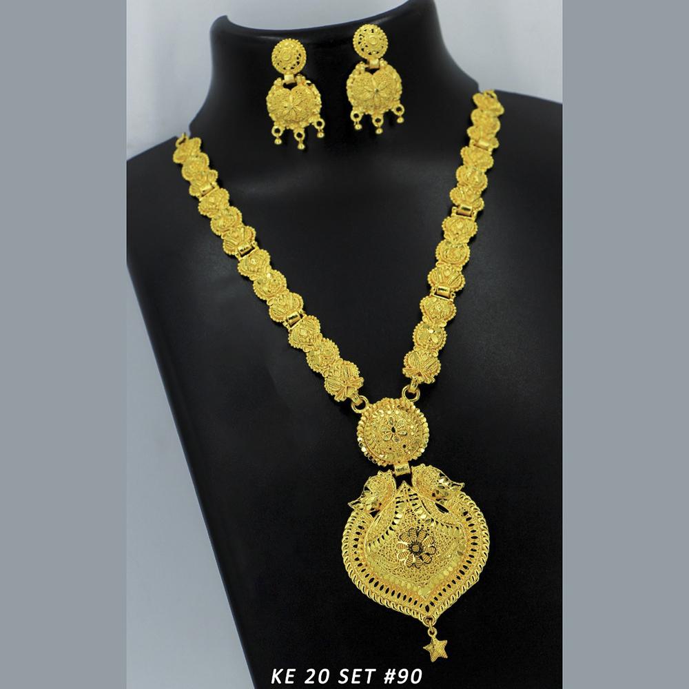 Mahavir Forming Gold Necklace Set   - 36- KE- 20