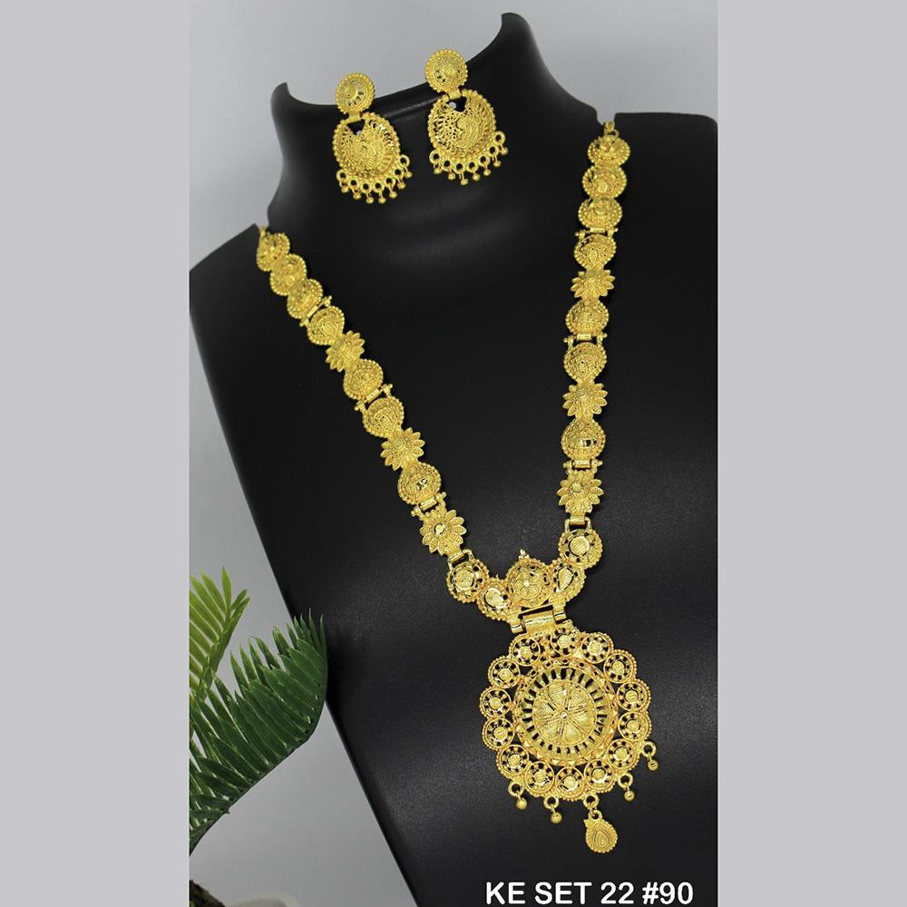 Mahavir Forming Gold Necklace Set   - 36- KE- 22
