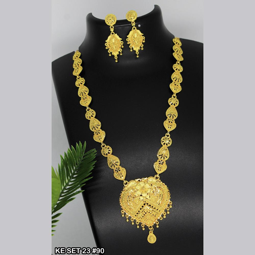 Mahavir Forming Gold Necklace Set   - 36- KE- 23