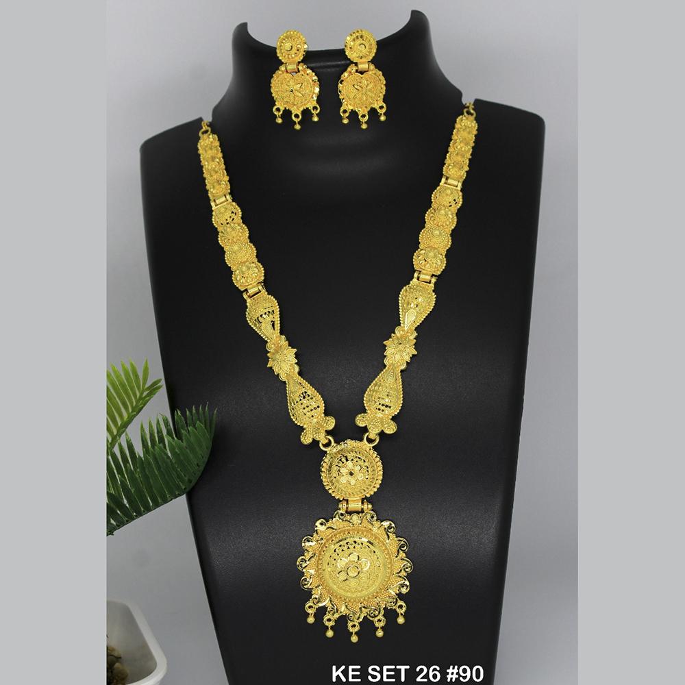 Mahavir Forming Gold Necklace Set   - 36- KE- 26