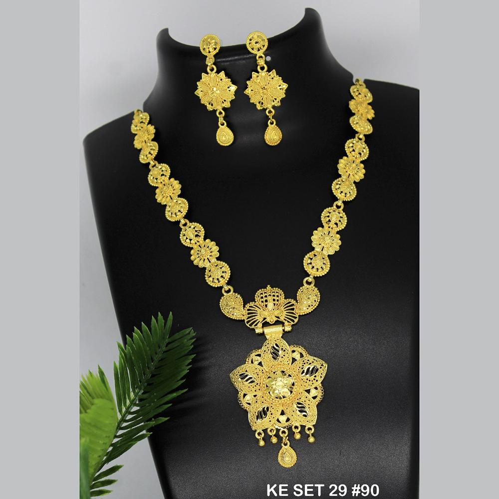 Mahavir Forming Gold Necklace Set   - 36- KE- 29