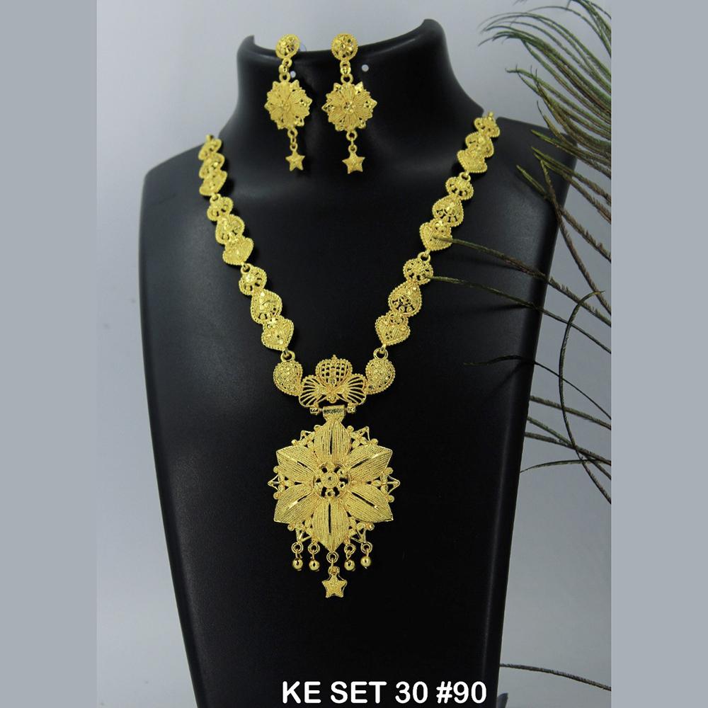 Mahavir Forming Gold Necklace Set   - 36- KE- 30