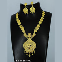 Mahavir Forming Gold Necklace Set   - 36- KE- 34