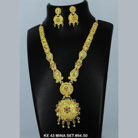 Mahavir Forming Gold Necklace Set   - 36- KE- 43