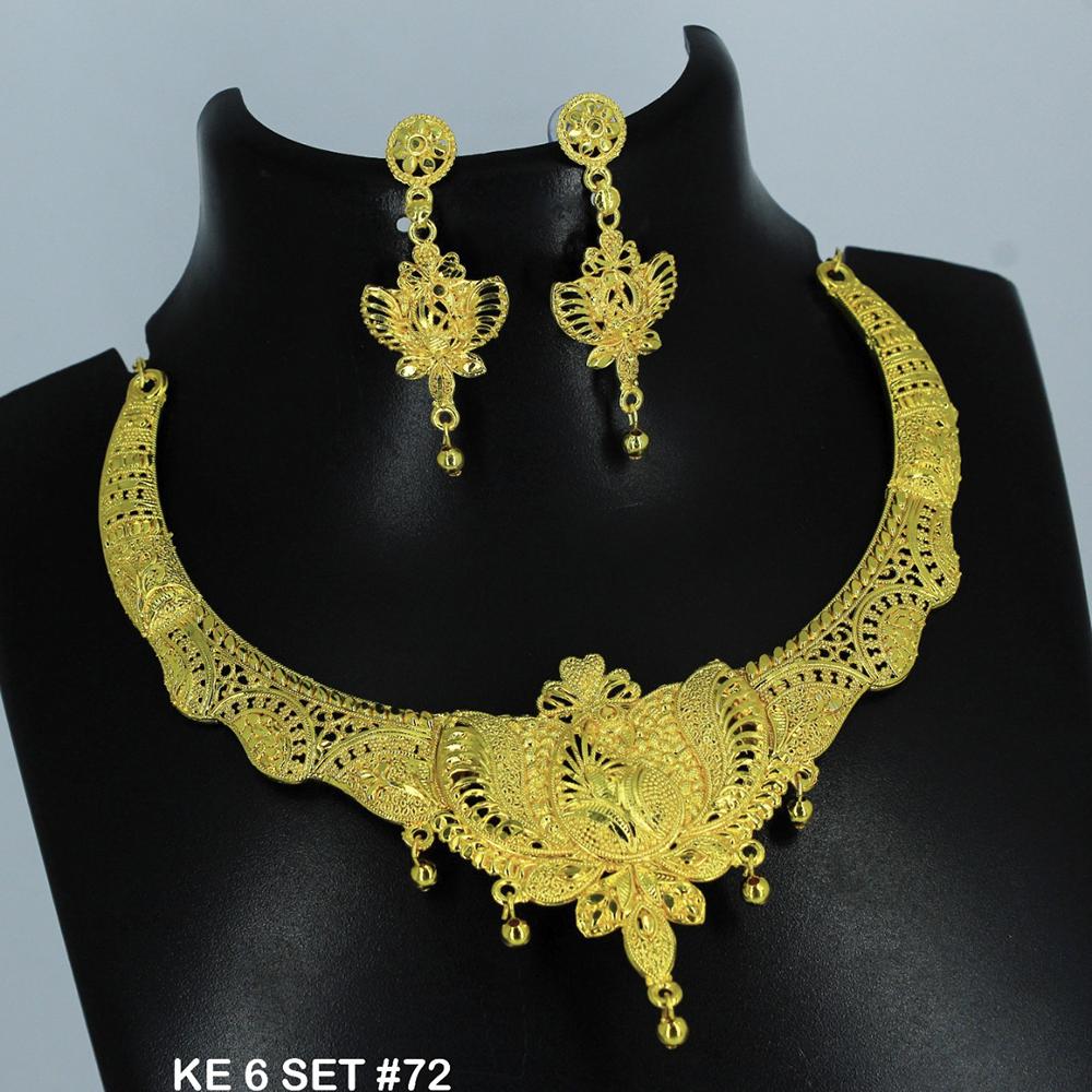 Mahavir Forming Gold Necklace Set   - 36- KE- 6