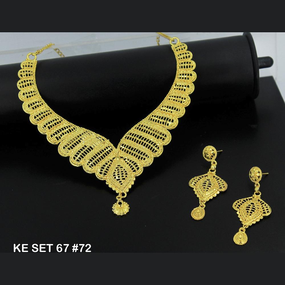Mahavir Forming Gold Necklace Set   - 36- KE- 67