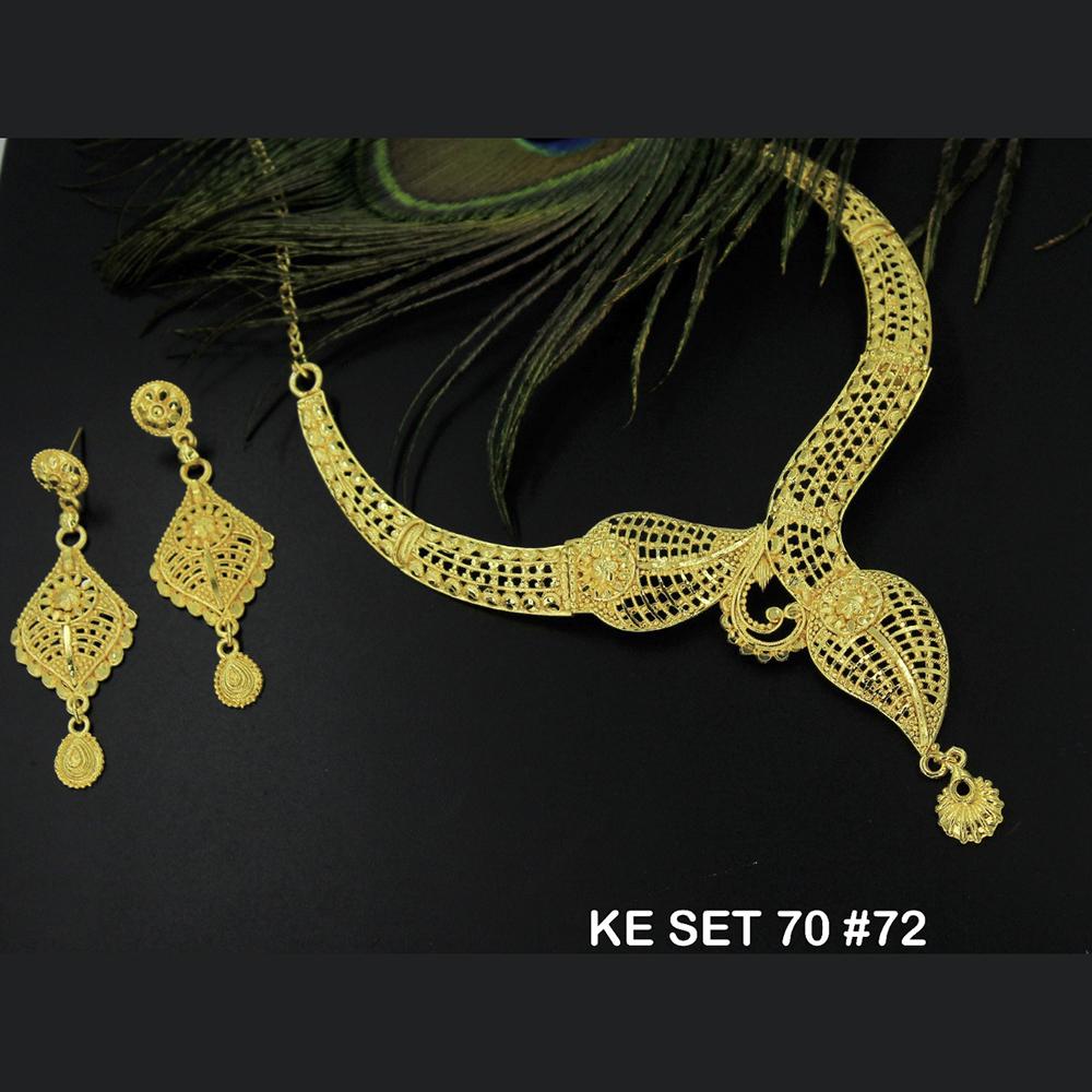 Mahavir Forming Gold Necklace Set   - 36- KE- 70