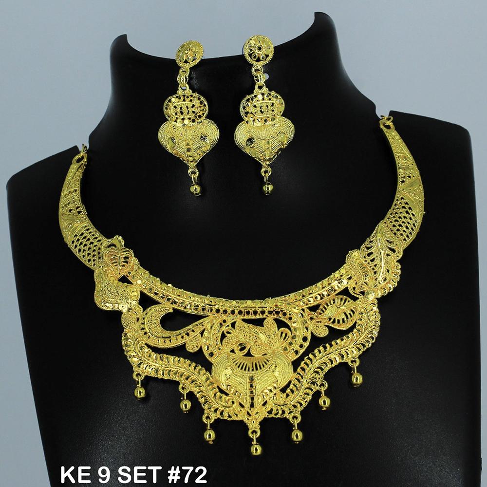 Mahavir Forming Gold Necklace Set   - 36- KE- 9