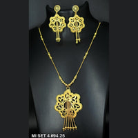 Mahavir Forming Gold Necklace Set   - 36- MI- 4