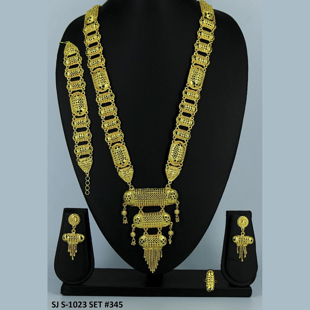 Mahavir Forming Gold Necklace Set   - 36- SJ- S-1023