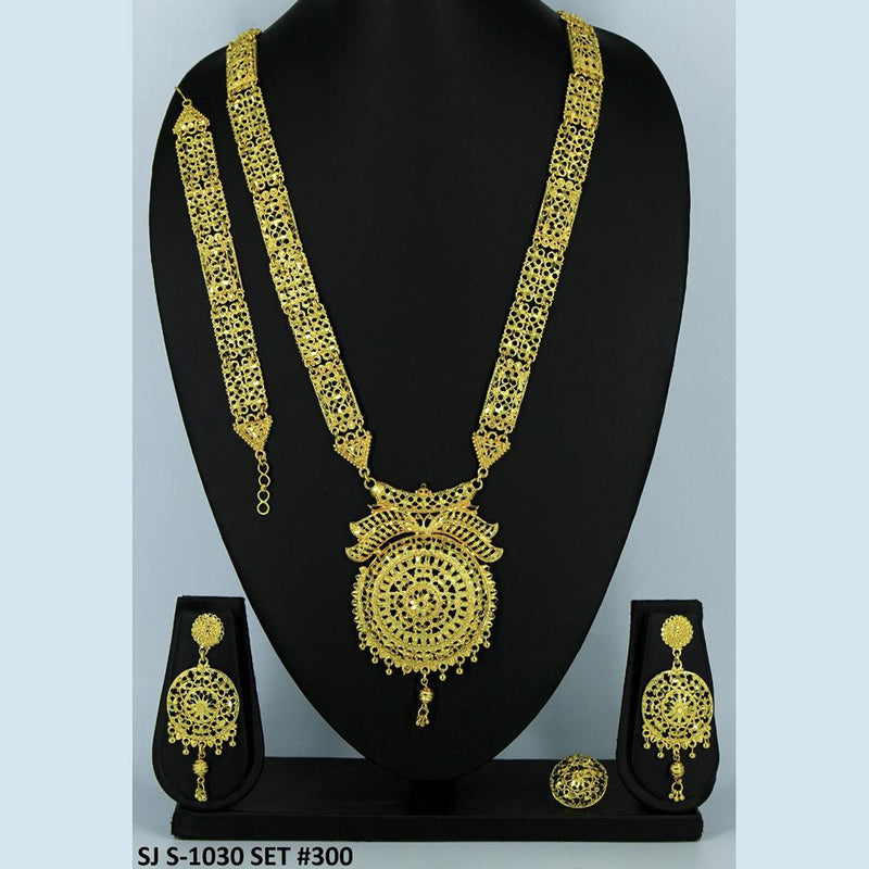 Mahavir Forming Gold Necklace Set   - 36- SJ- S-1030