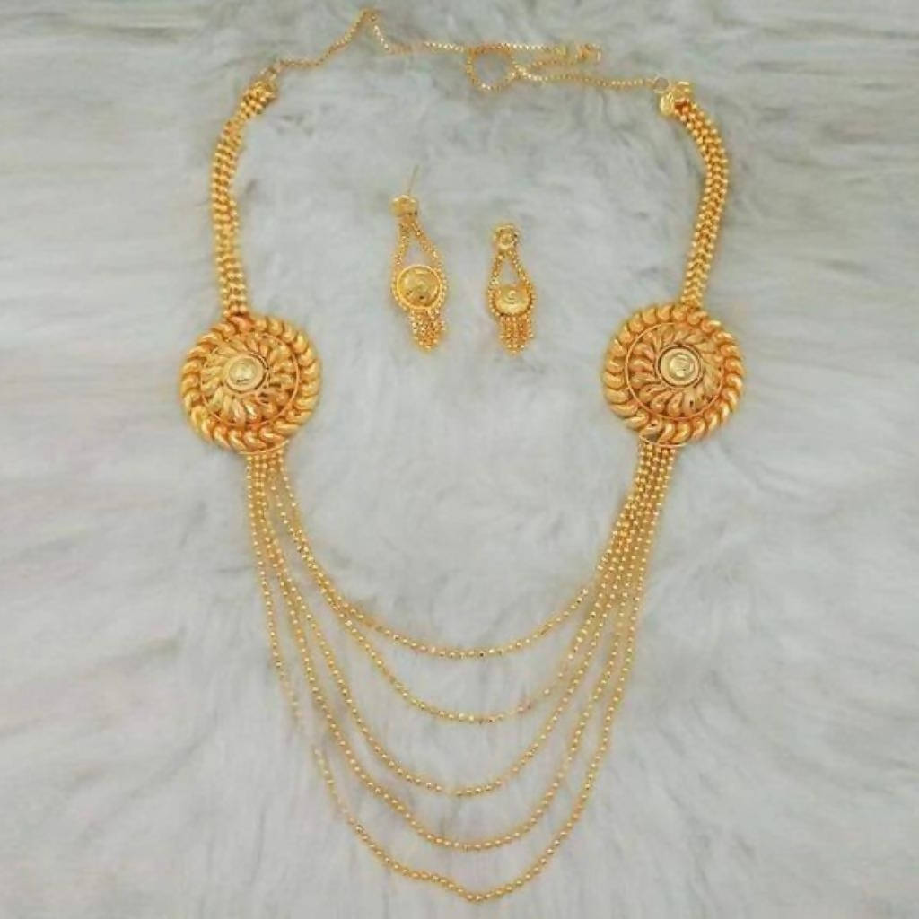 Kalyani Brass Forming Necklace Set